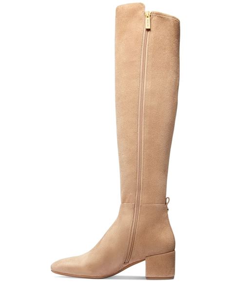 michael michael kors women's braden high heel boots|michael kors booties suede.